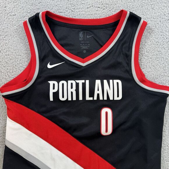 S Damian Lillard Portland Trailblazers Nike Swingman Dri Fit Jersey Size S - Picture 2 of 10